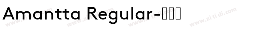 Amantta Regular字体转换